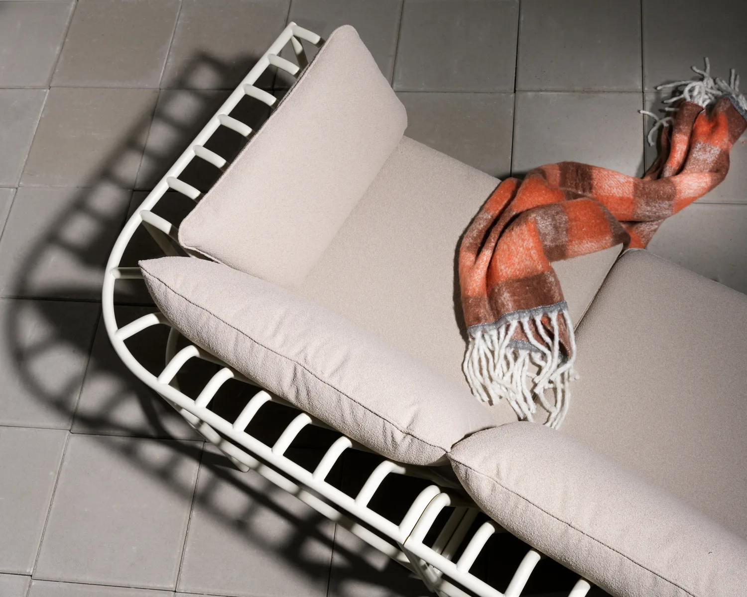 Moduł sofy Collier, Pearl white-teddy beige, narożnik Brafab