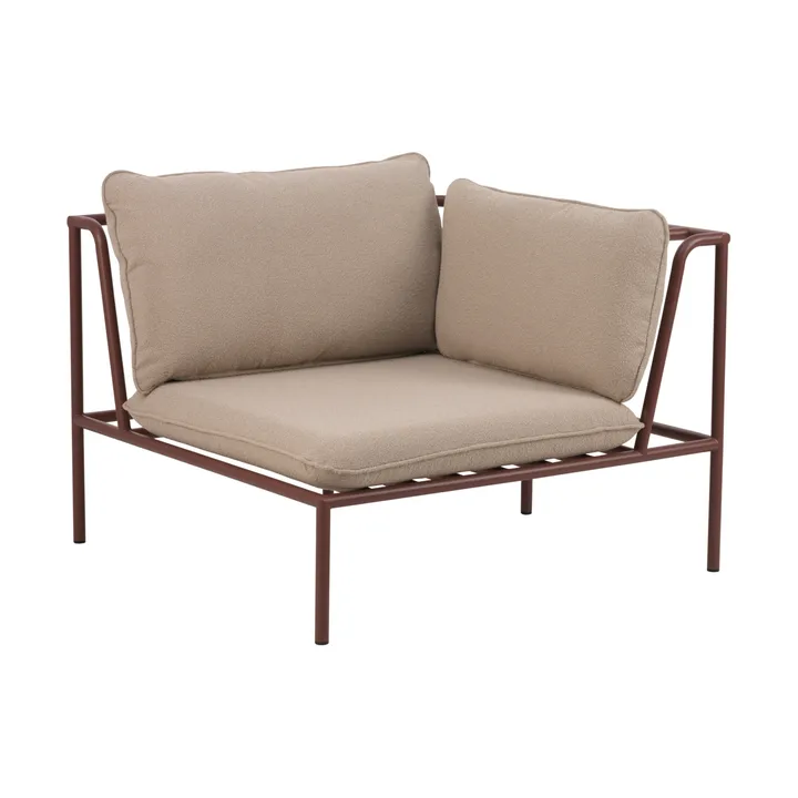 Moduł sofy Collier - Zin red-teddy beige, narożnik - Brafab