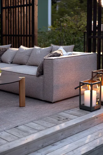 Moduł sofy Muki - Light taupe, zakończenie lewe - Brafab