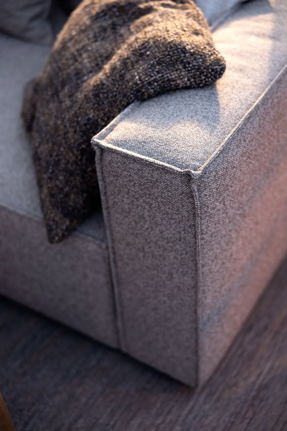 Moduł sofy Muki, Light taupe, zakończenie lewe Brafab