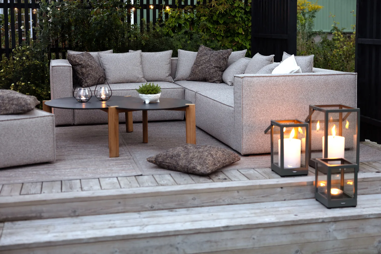 Moduł sofy Muki, Light taupe, zakończenie prawe Brafab