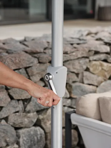 Parasol Abriola - Charcoal black, Ø270 cm - Brafab