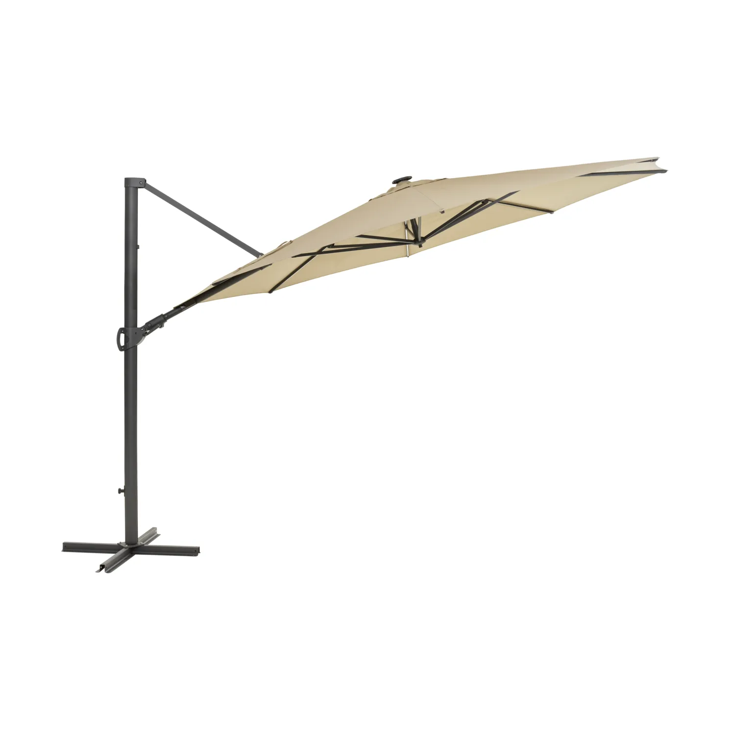 Parasol Cilento, Light grey-khaki Brafab