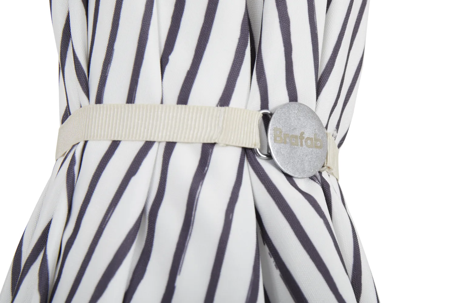 Parasol Gatsby, Grey stripe, Ø185 cm Brafab