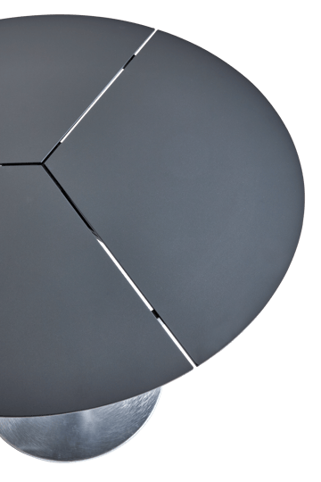 Peace Bistro stolik kawowy Ø80 cm Anthracite - undefined - Brafab