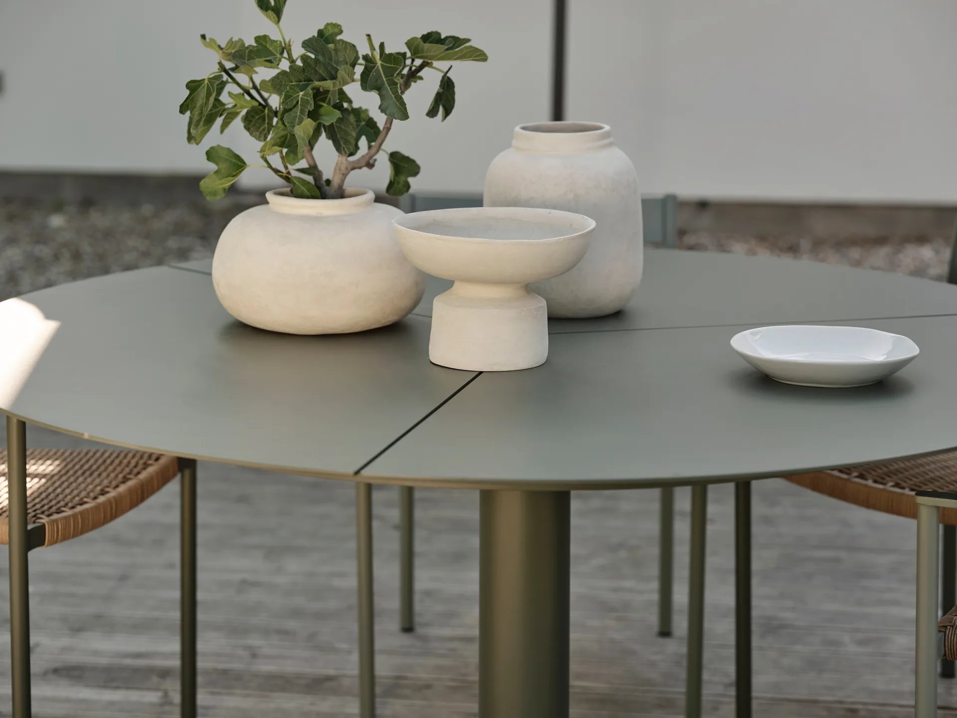 Peace stół do jadalni Ø110 cm Nordic green Brafab