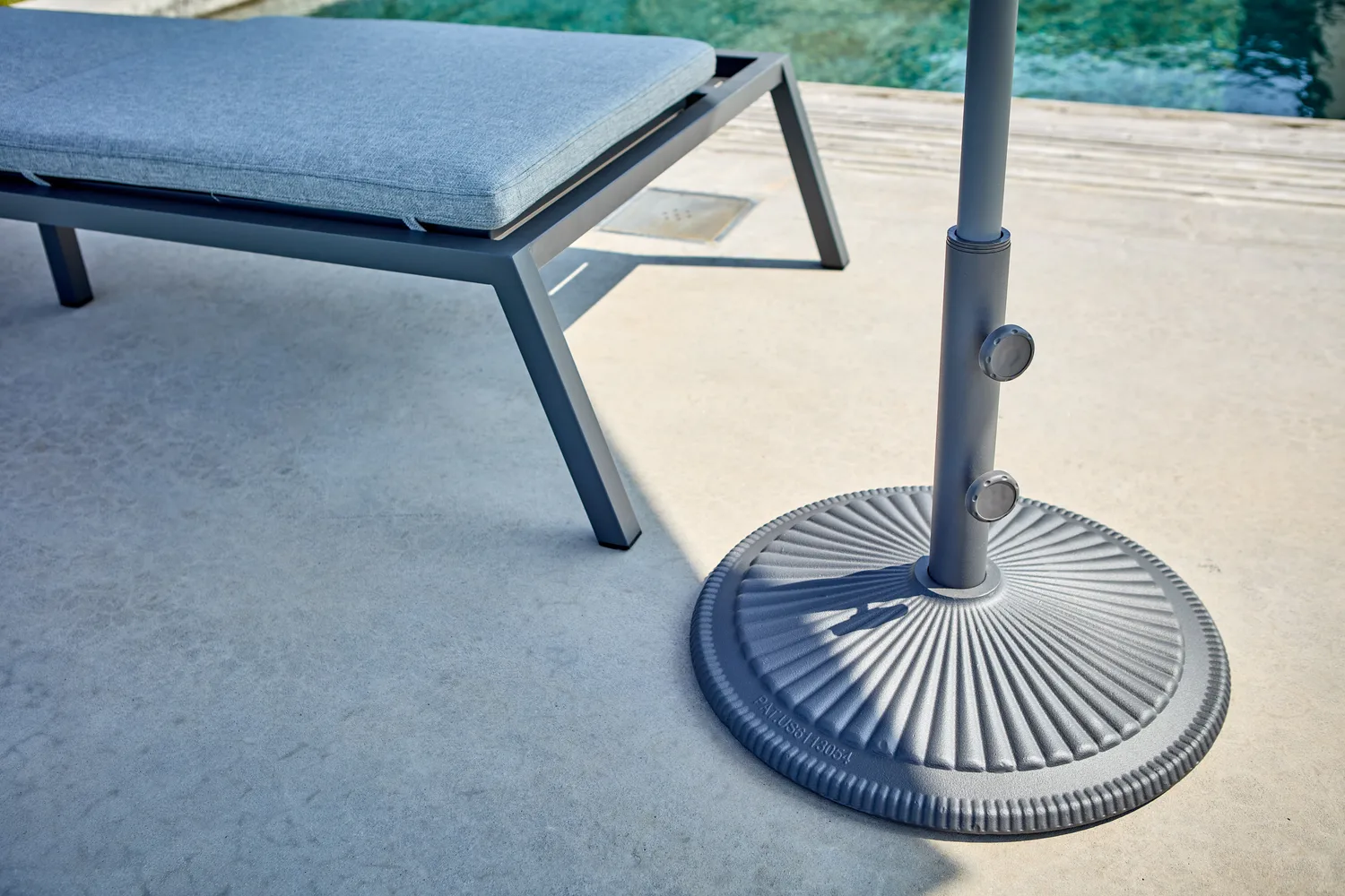 Podstawa do parasola Solara, Antracyt Brafab