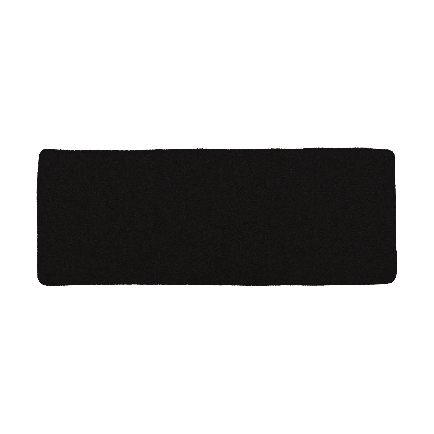 Poduszka na krzesło Frisk, Teddy black, 37x102 cm Brafab