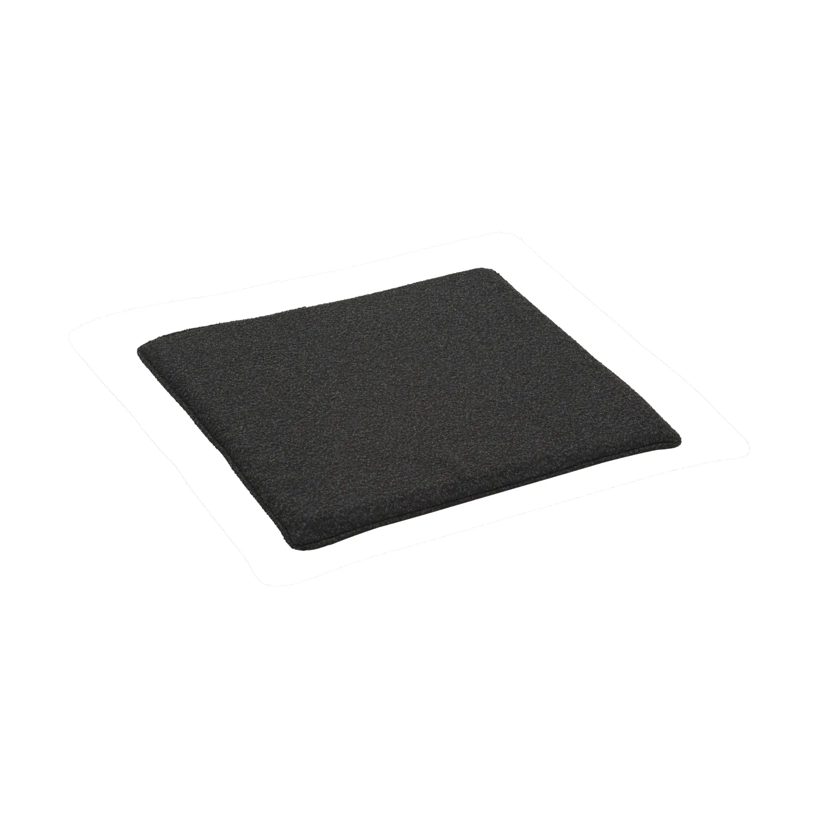 Poduszka na krzesło Frisk, Teddy black, 37x37 cm Brafab