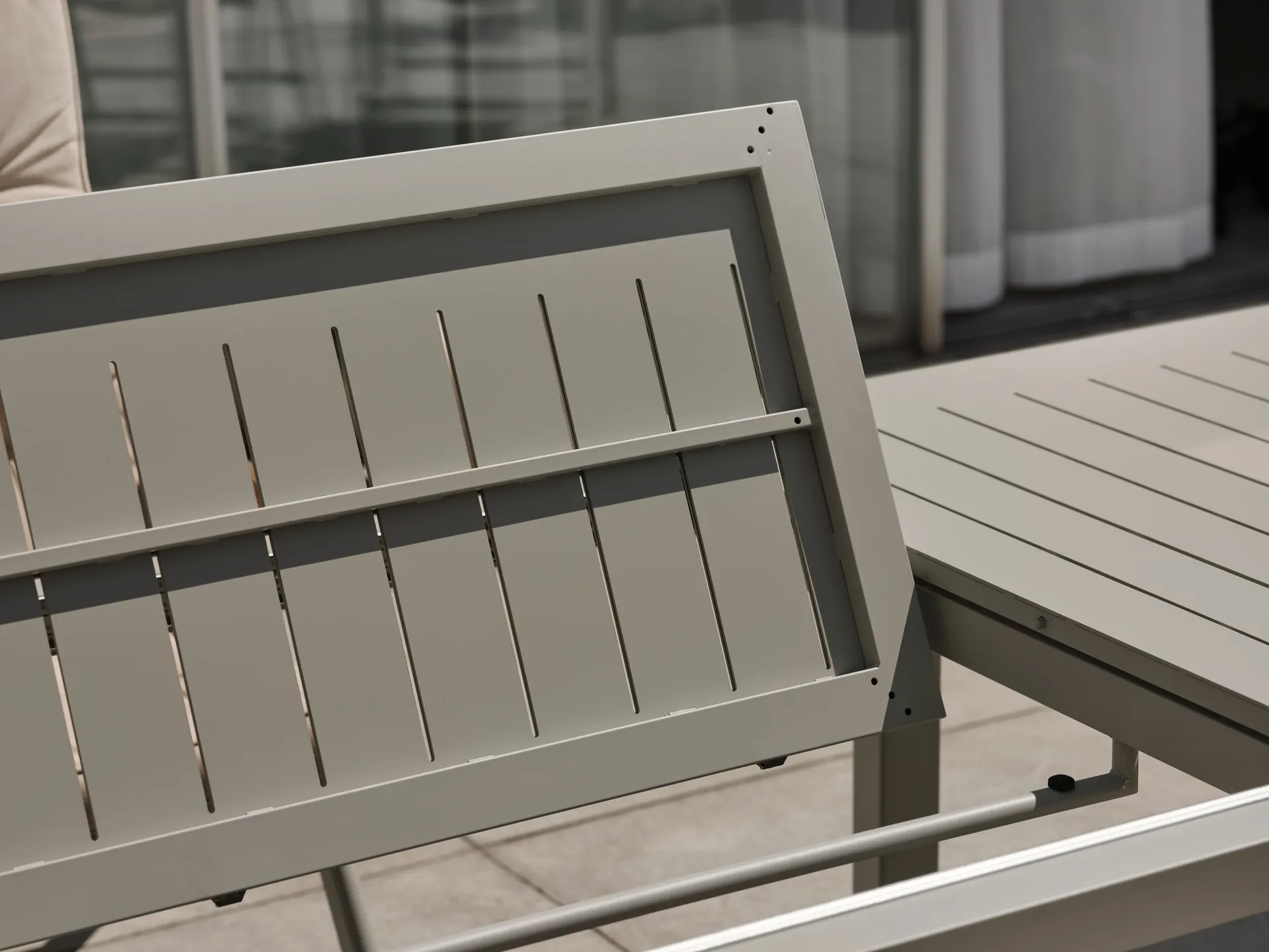 Rozkładany stół jadalniany Lomma, Khaki 194-312 cm Brafab