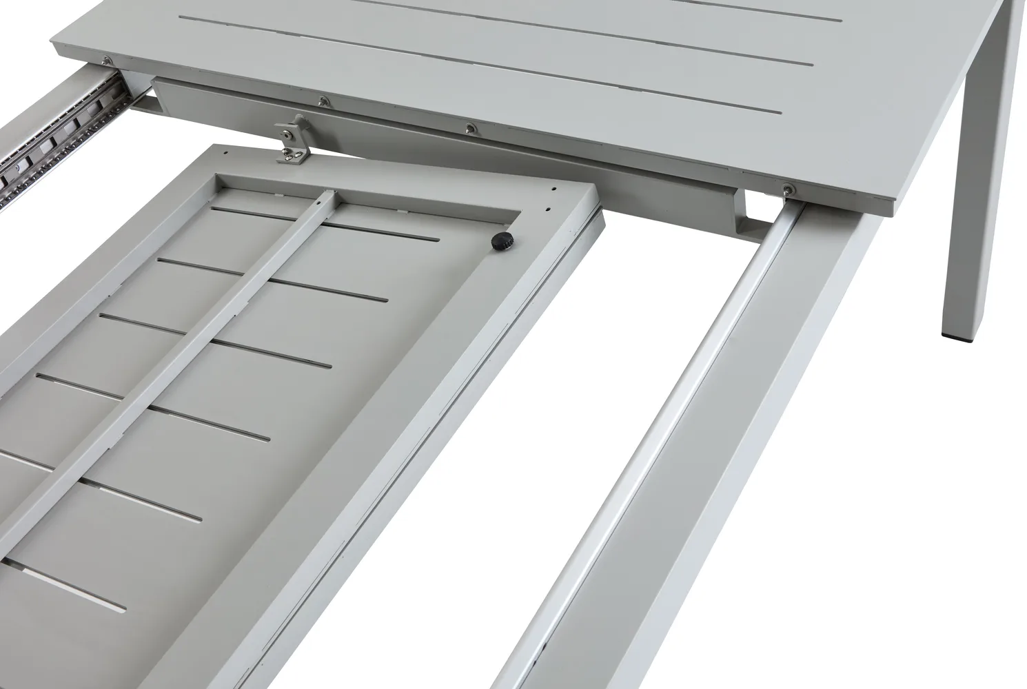 Rozkładany stół jadalniany Lomma, Light grey XL 260-380 cm Brafab