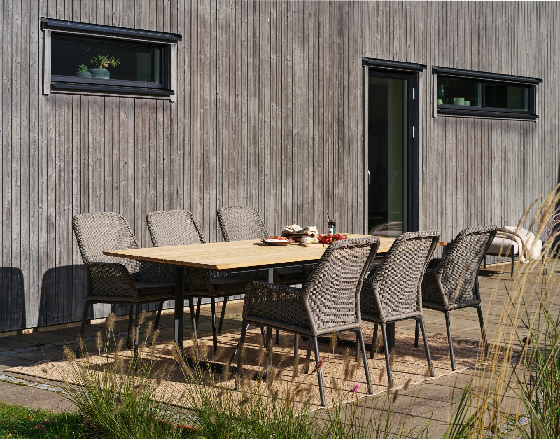 Shad stół do jadalni 240 cm teak-anthracite Brafab