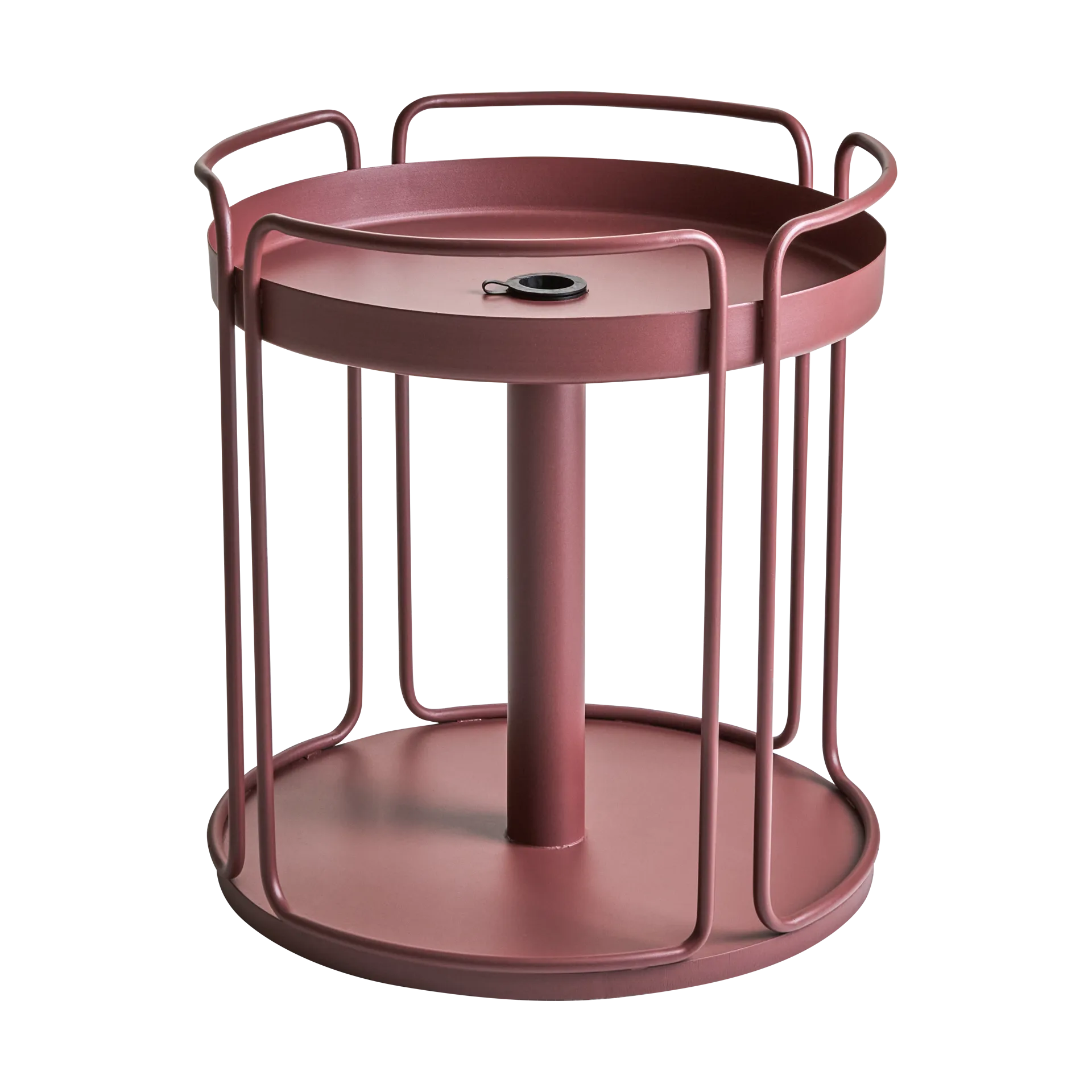 Shady stolik boczny i podstawa do parasola, Zin red Brafab