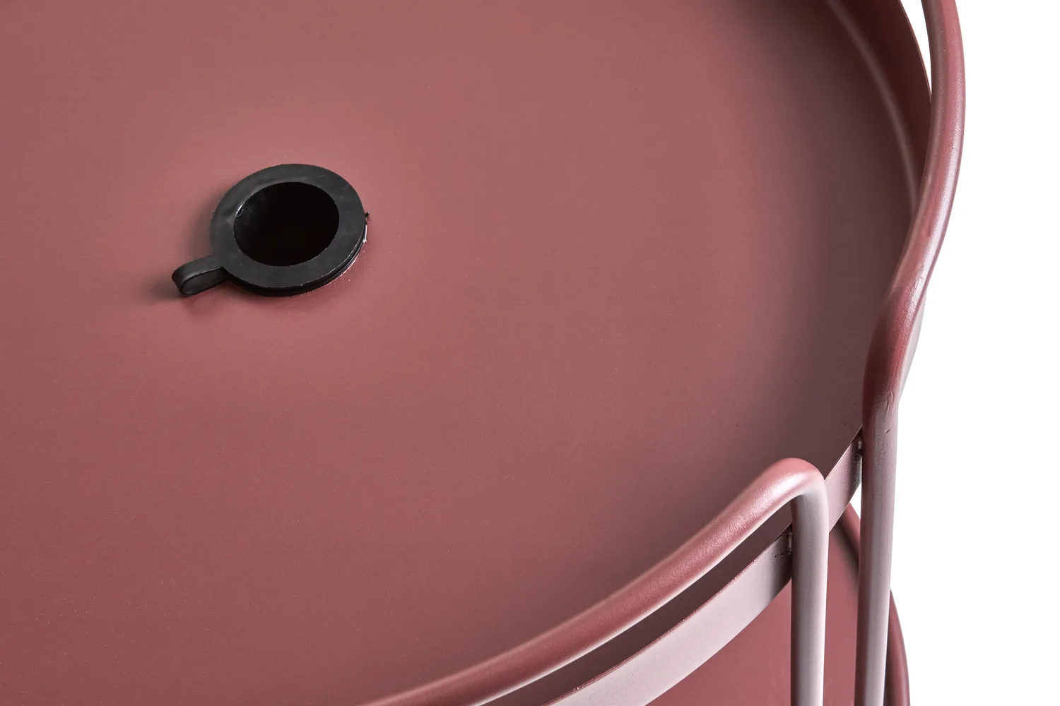 Shady stolik boczny i podstawa do parasola, Zin red Brafab