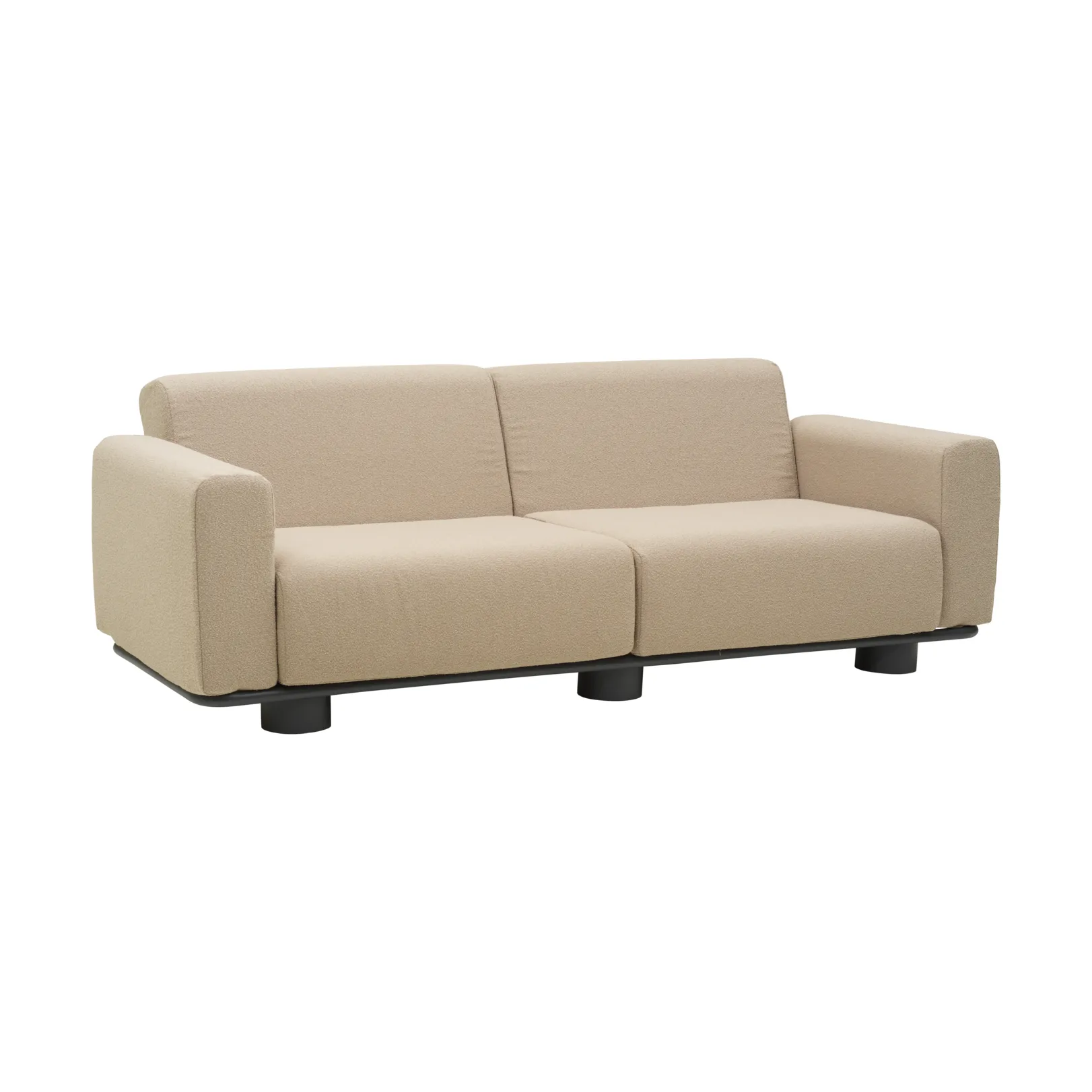 Sofa Bolster, Antracyt-teddy beige, 2,5-miejscowa Brafab