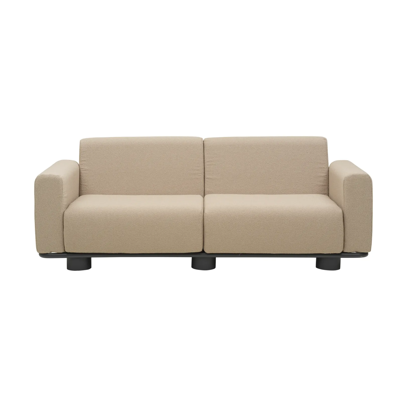 Sofa Bolster, Antracyt-teddy beige, 2,5-miejscowa Brafab