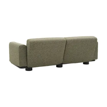 Sofa Bolster - Antracyt-teddy verde, 2,5-miejscowa - Brafab