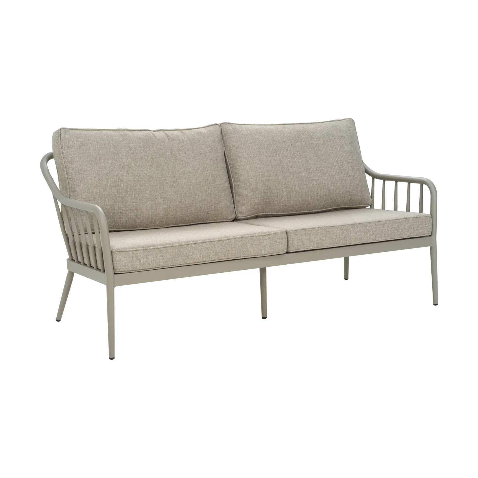 Sofa Coleville, Khaki-burlap beige, 3-miejscowa Brafab