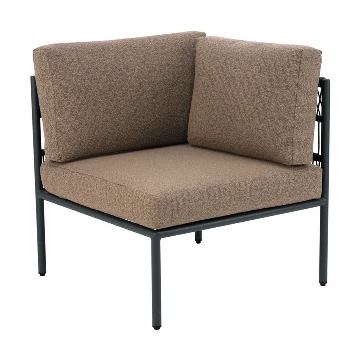 Sofa modułowa Reno - Czarny-raw peanut, narożny - Brafab