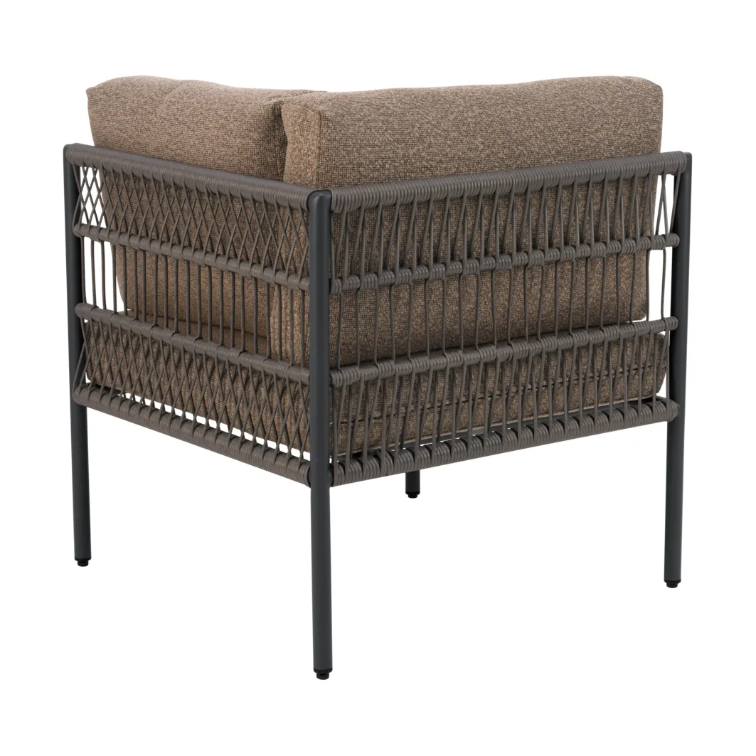 Sofa modułowa Reno, Czarny-raw peanut, narożny Brafab