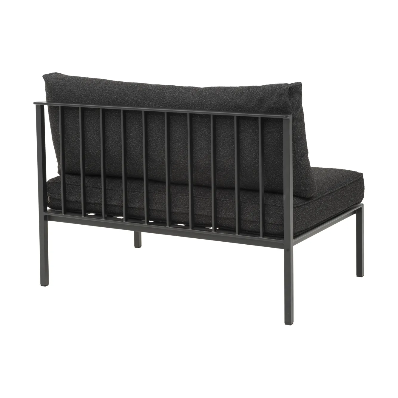 Sofa modułowa Upper, Czarny-teddy black, część środkowa Brafab