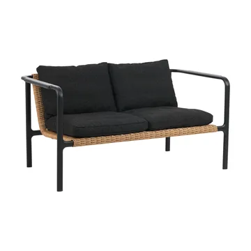 Sofa  Motty - Czarny-teddy black, 2-osobowa - Brafab