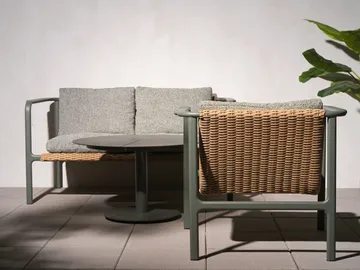 Sofa  Motty - Nordic green-teddy verde, 2-osobowa - Brafab