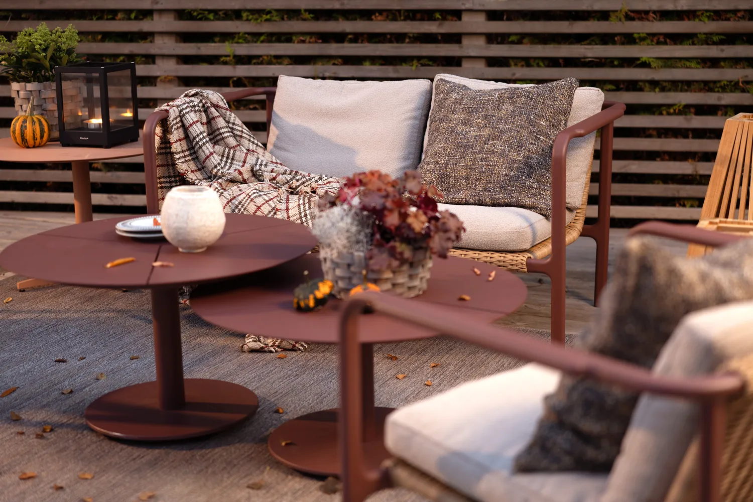 Sofa  Motty, Zin red-teddy beige, 2-osobowa Brafab