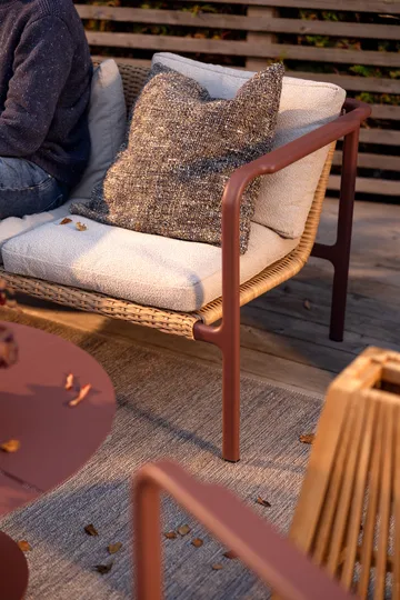 Sofa  Motty - Zin red-teddy beige, 2-osobowa - Brafab