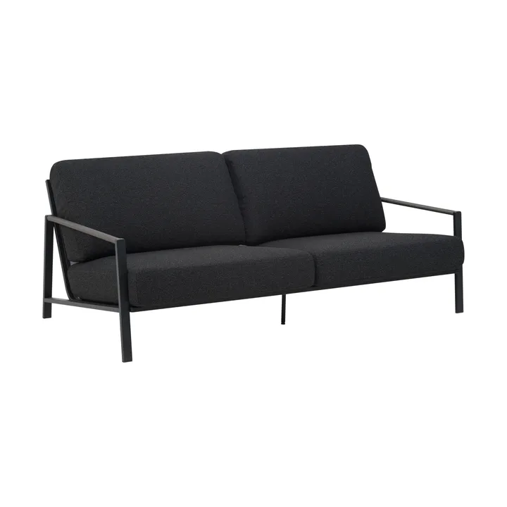 Sofa Naos - Czarny-teddy black, 2,5-miejscowa - Brafab