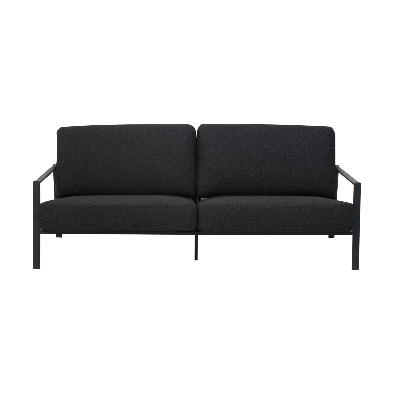 Sofa Naos, Czarny-teddy black, 2,5-miejscowa Brafab