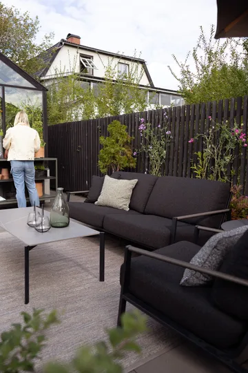 Sofa Naos - Czarny-teddy black, 2,5-miejscowa - Brafab