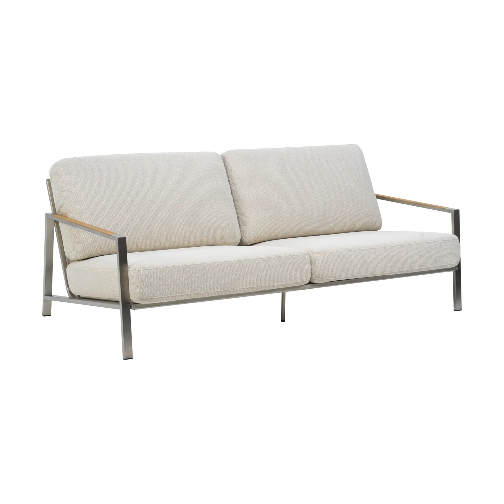 Sofa Naos, Stainless steel-dot beige, 2,5-miejscowa Brafab