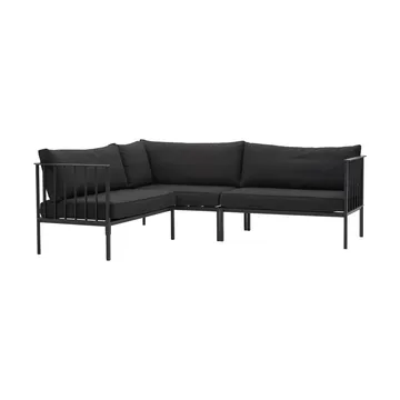 Sofa narożna Upper - Czarny-teddy black - Brafab