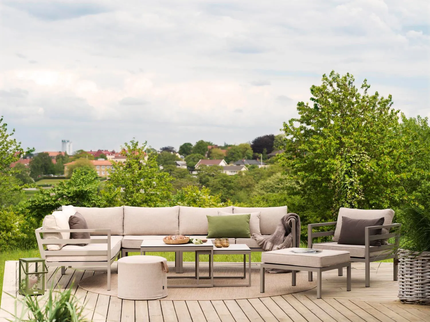 Sofa narożna Weldon, Khaki-sand Brafab