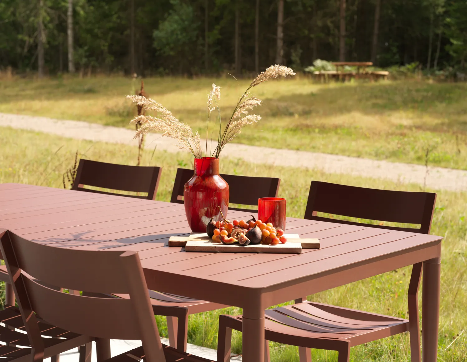 Stół jadalniany Bigby, Zin Red, 195x90 cm Brafab