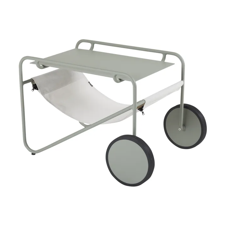 Stolik boczny Poul Table - Dusty green-off white, 72x44 cm - Brafab