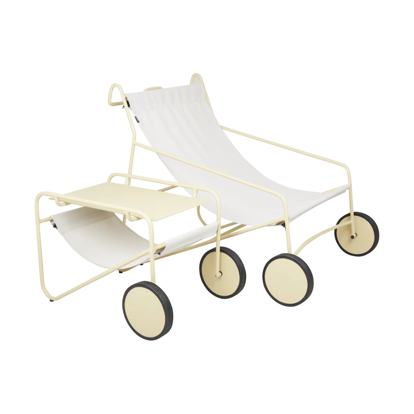 Stolik boczny Poul Table, Lemon-off white, 72x44 cm Brafab