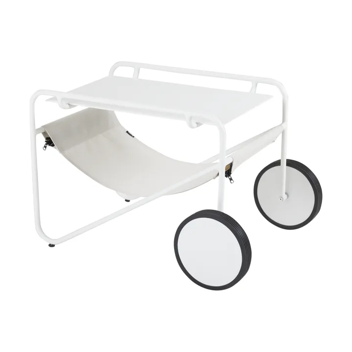 Stolik boczny Poul Table - White-off white, 72x44 cm - Brafab