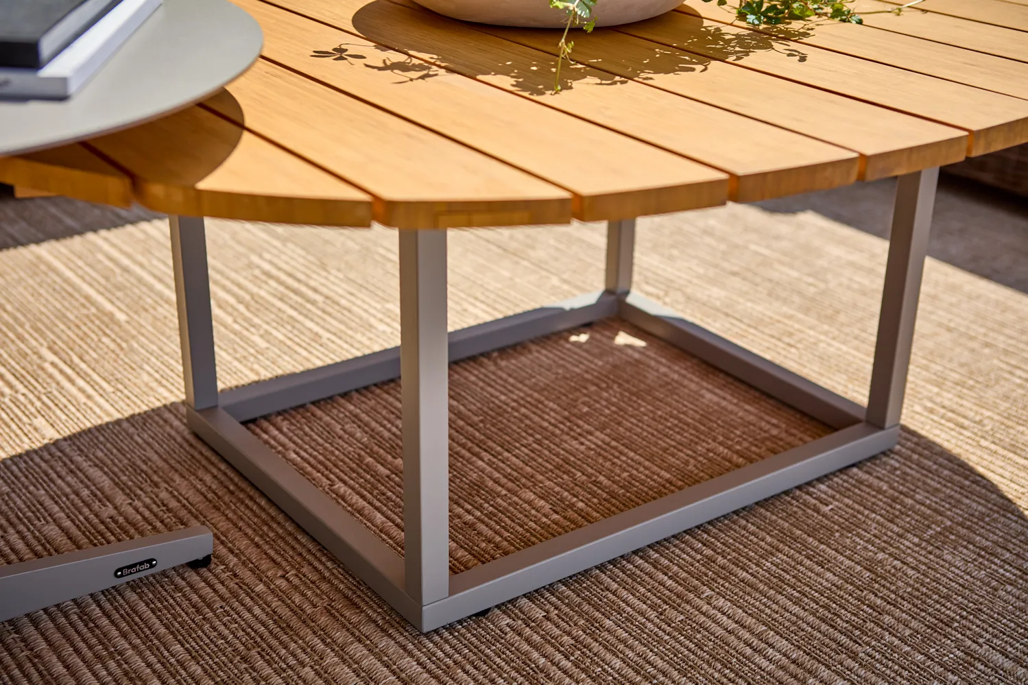 Stolik kawowy Olive, Khaki-bambus, 110x80 cm Brafab