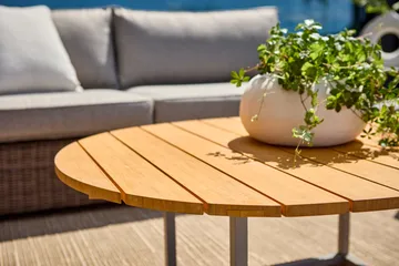 Stolik kawowy Olive - Khaki-bambus, 110x80 cm - Brafab