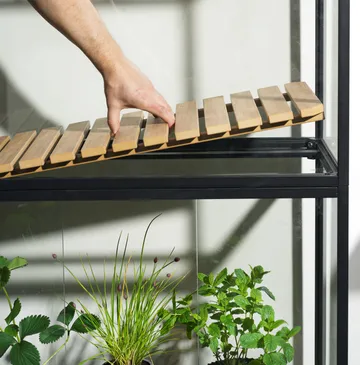 Szafka na rośliny Grower Greens - Czarny, 81x137 cm - Brafab