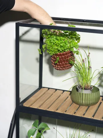 Szafka na rośliny Grower Greens - Czarny, 81x137 cm - Brafab