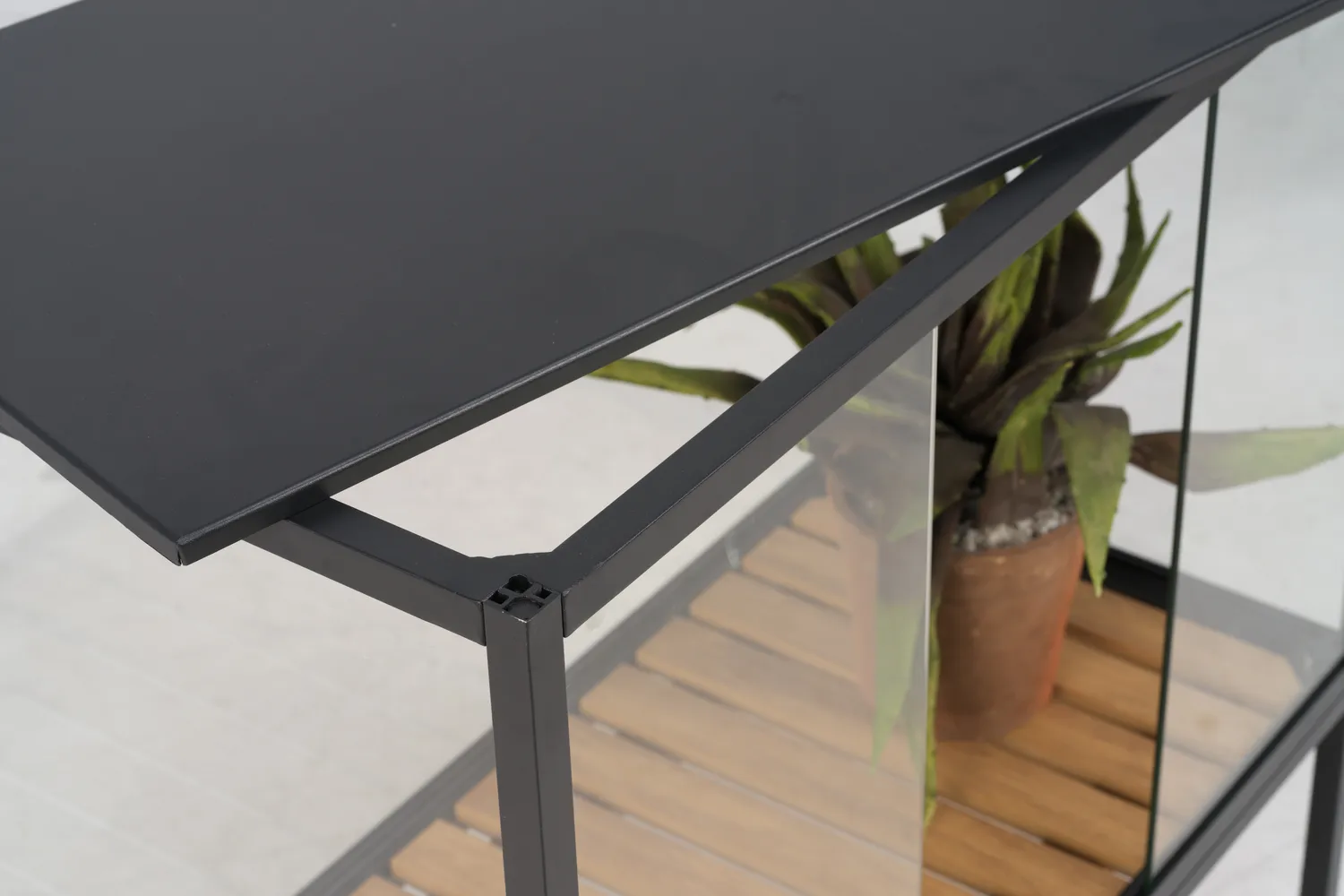 Szafka na rośliny Grower Greens, Czarny, 81x82 cm Brafab