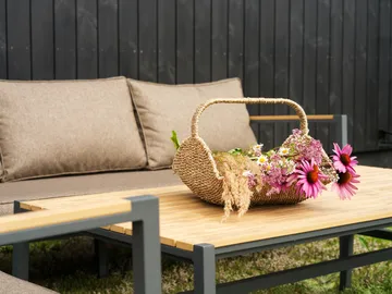 Zestaw wypoczynkowy Cap - Antracyt-brązowy, 6-miejscowa - Brafab