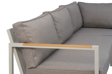 Zestaw wypoczynkowy Cap - Light grey-szary, 5-miejscowa - Brafab