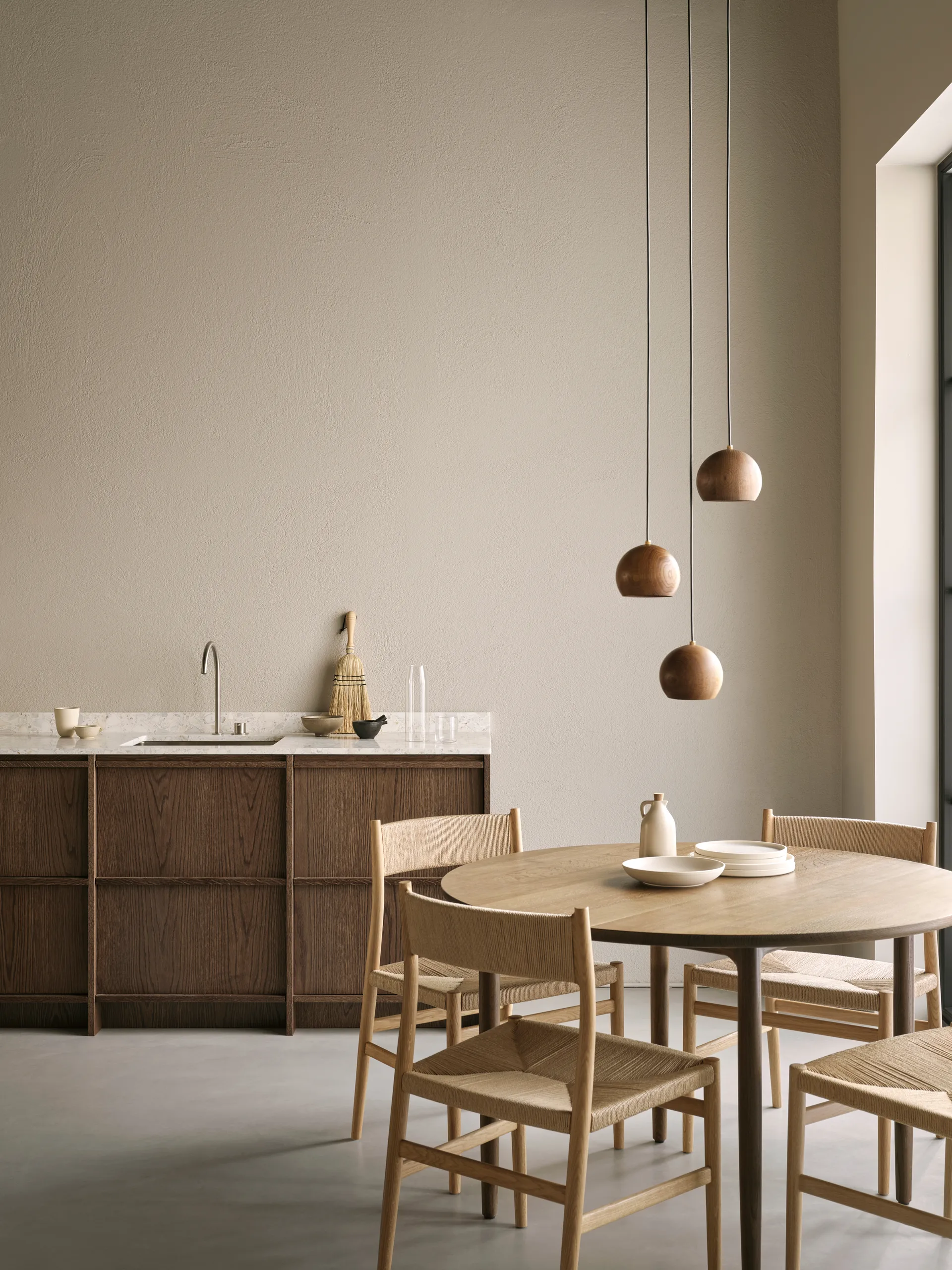 Arv stół Ø120 cm, Dąb olejowany na biało Brdr. Krüger