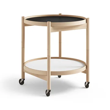 Bølling Tray Table model 50 stół obrotowy - base, olejowany stojak z drewna bukowego - Brdr. Krüger