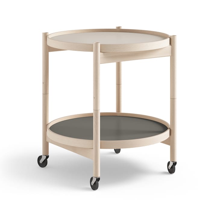 Bølling Tray Table model 50 stół obrotowy - stone, nieobrobionego drewna bukowego - Brdr. Krüger