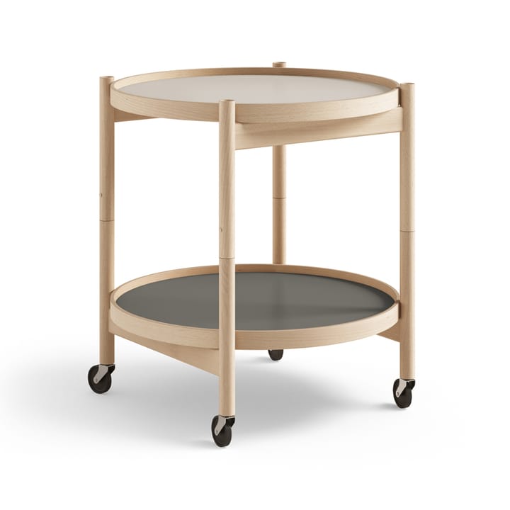 Bølling Tray Table model 50 stół obrotowy - stone, olejowany stojak z drewna bukowego - Brdr. Krüger